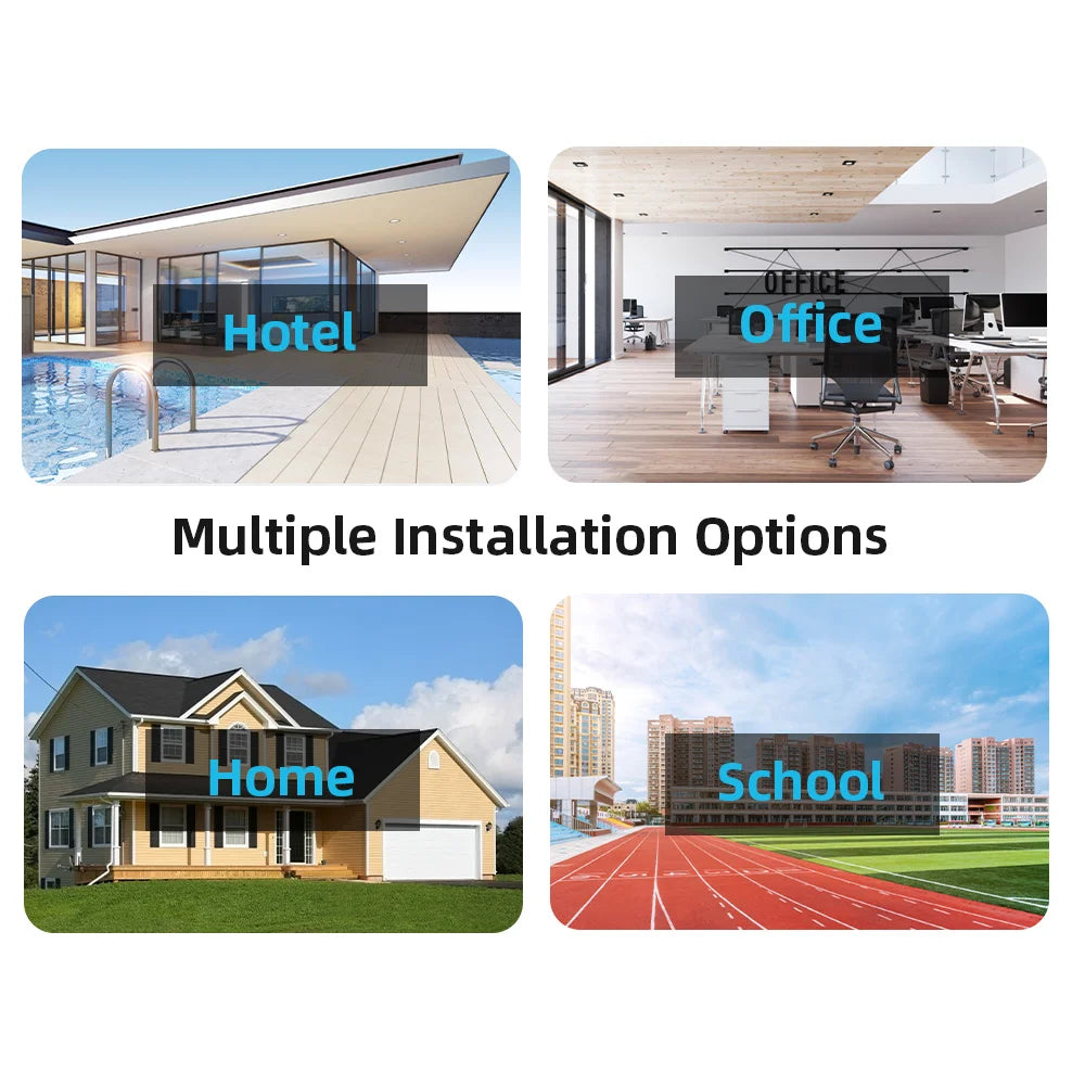 4K 8MP Dual Lens Wifi Surveillance Camera 4X Digital Zoom AI Human Detect ONVIF Wireless Outdoor Security PTZ IP Cameras