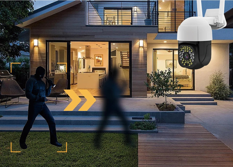 4K Auto tracking IP Camera Outdoor 5MP Night Vision Speed Dome CCTV Camera 8MP WIFI PTZ 1080P Home Security Video Surveillance