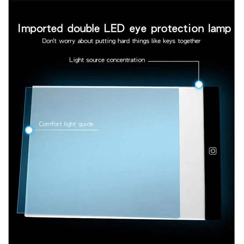 Kids Toys to Draw 3 Level Dimmable Drawing Tablet Led Copy Board A5 size for Children Learning Educational Tools