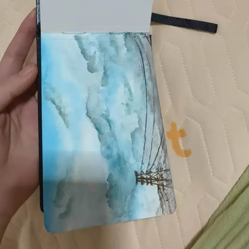 A5/A6 Watercolor Notebook 300g/m Travel Handbook Hand Painting Notebook for Water Color Diary Sketchbook Student Art Supplies