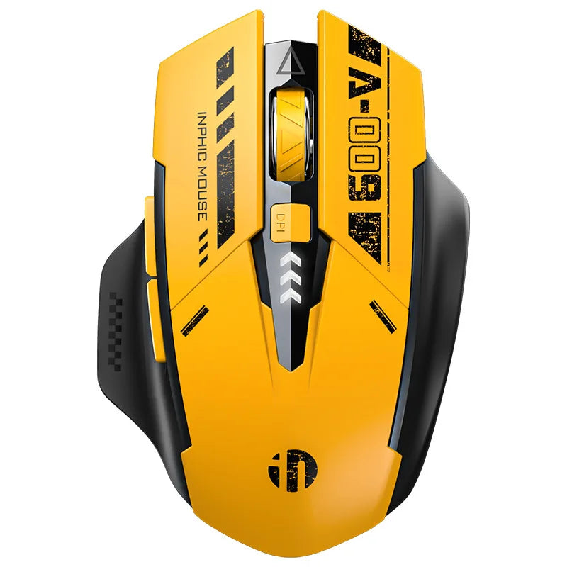 2.4G Bluetooth Rechargeable A9 Wireless Silent Mouse MechaStyle Mechanical Feel For Pc Gamer Office Computer Laptop