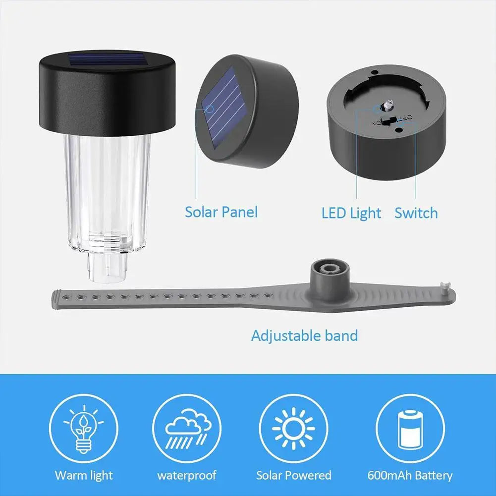 1/6PCS Pack Solar Pool Lights For Framed Above Ground Pools Outdoor Swimming Pool Fence Decoration Accessories