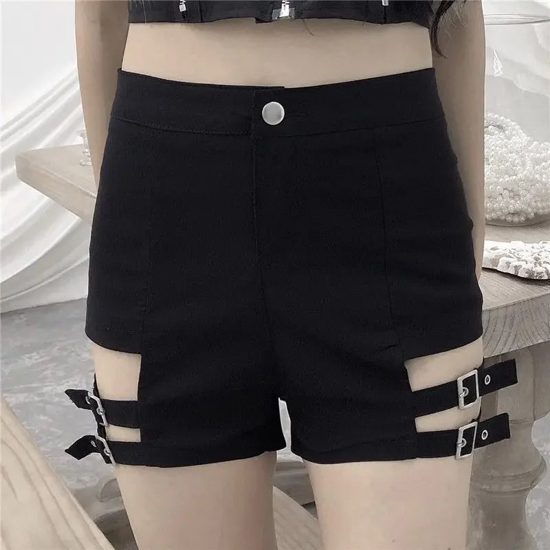 Sexy Woman Short Pants Coquette Black High Waist Shorts for Women Streetwear Jorts Aesthetic Elasticty Kpop Casual Hot Comfy XL
