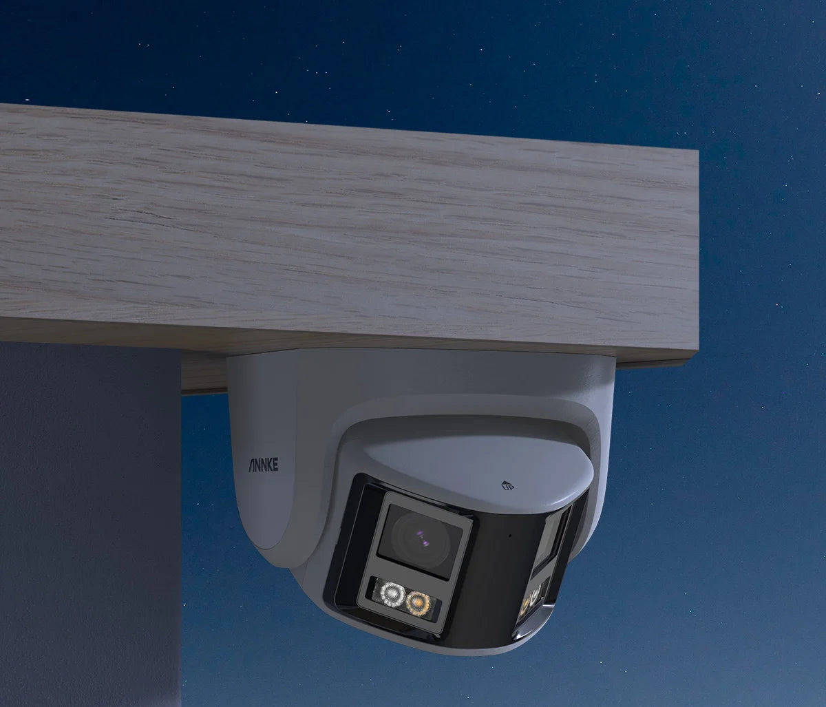 ANNKE 4K Camera Security Panoramic Dual Lens Human Detect Auto Track Two Way Audio IP Camera Dual Lens Poe 180° Wide View Angle