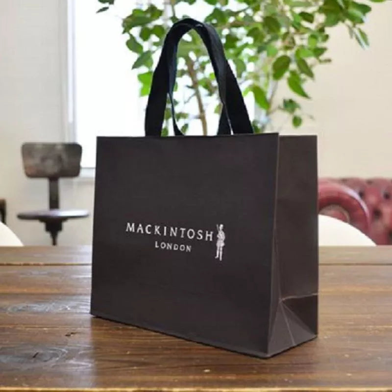 500pcs/Lot Wholesale for Small Business Household Items Packaging Paper Bag Customized Logo for Packaging Jewelry Shopping