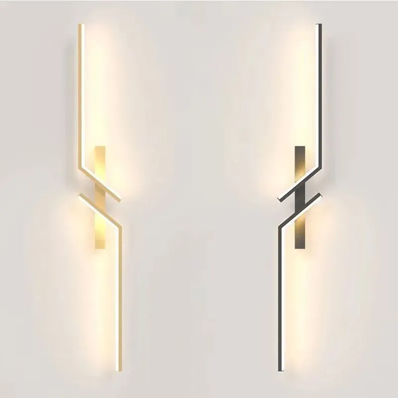 2pcs Minimalist Strip LED Living Room Decoration Wall light Modern Nordic Sofa background Bedroom Bedside wall light