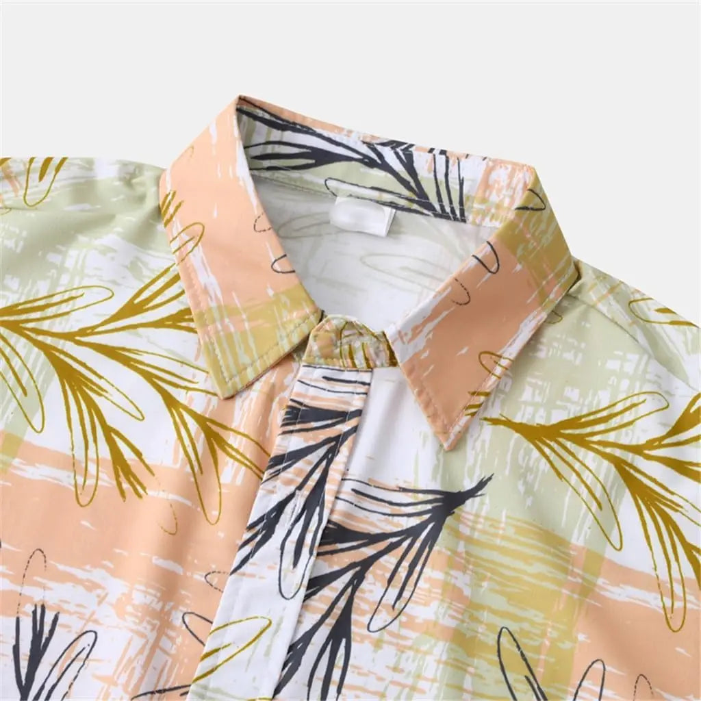 Men Shirt Sets 3d Print Coconut Tree Short Sleeve Casual Shirt Oversized Beach Shorts Summer Streetwear Hawaiian Suits Clothes
