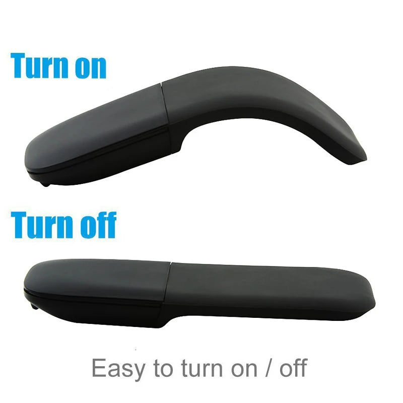 Bluetooth 4.0 Folding Wireless Mouse Arc Touch Roller Computer Silent Mouse Ergonomic Slim Laser Mini Mice For Microsoft Surface