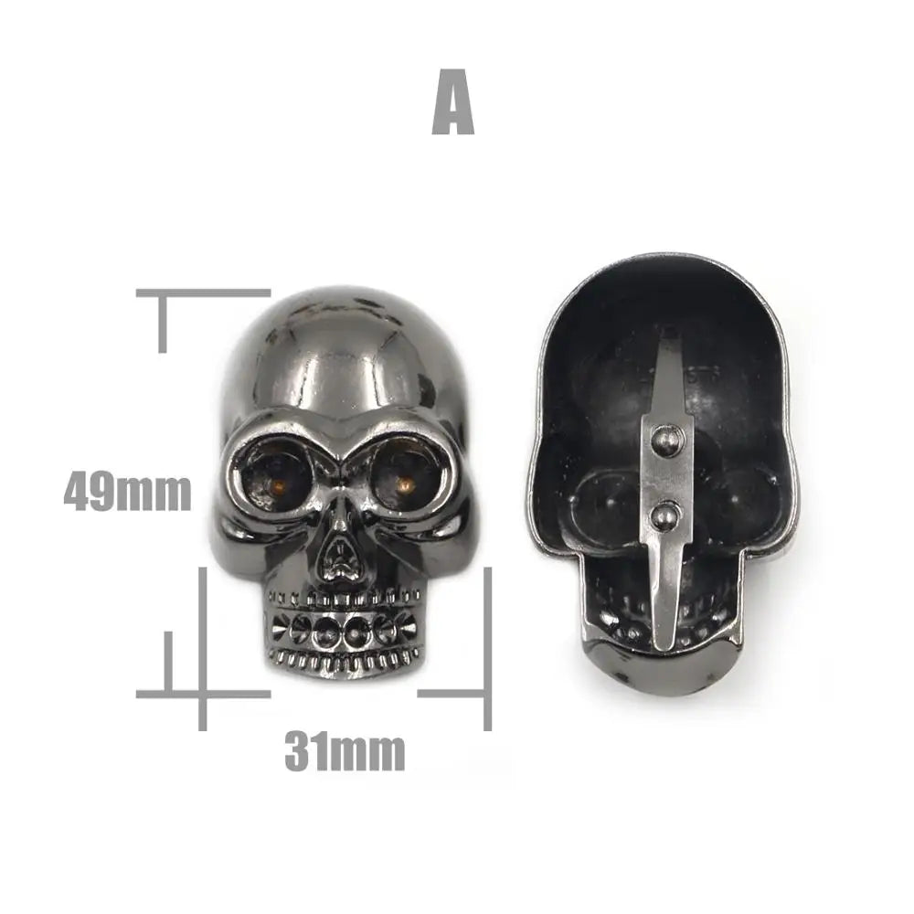 Skull Cross Bone Rivets Spike Studs Spots Nailhead Punk Rock DIY Leather Craft For Clothing Bag Shoe Apparel Parts Accessories