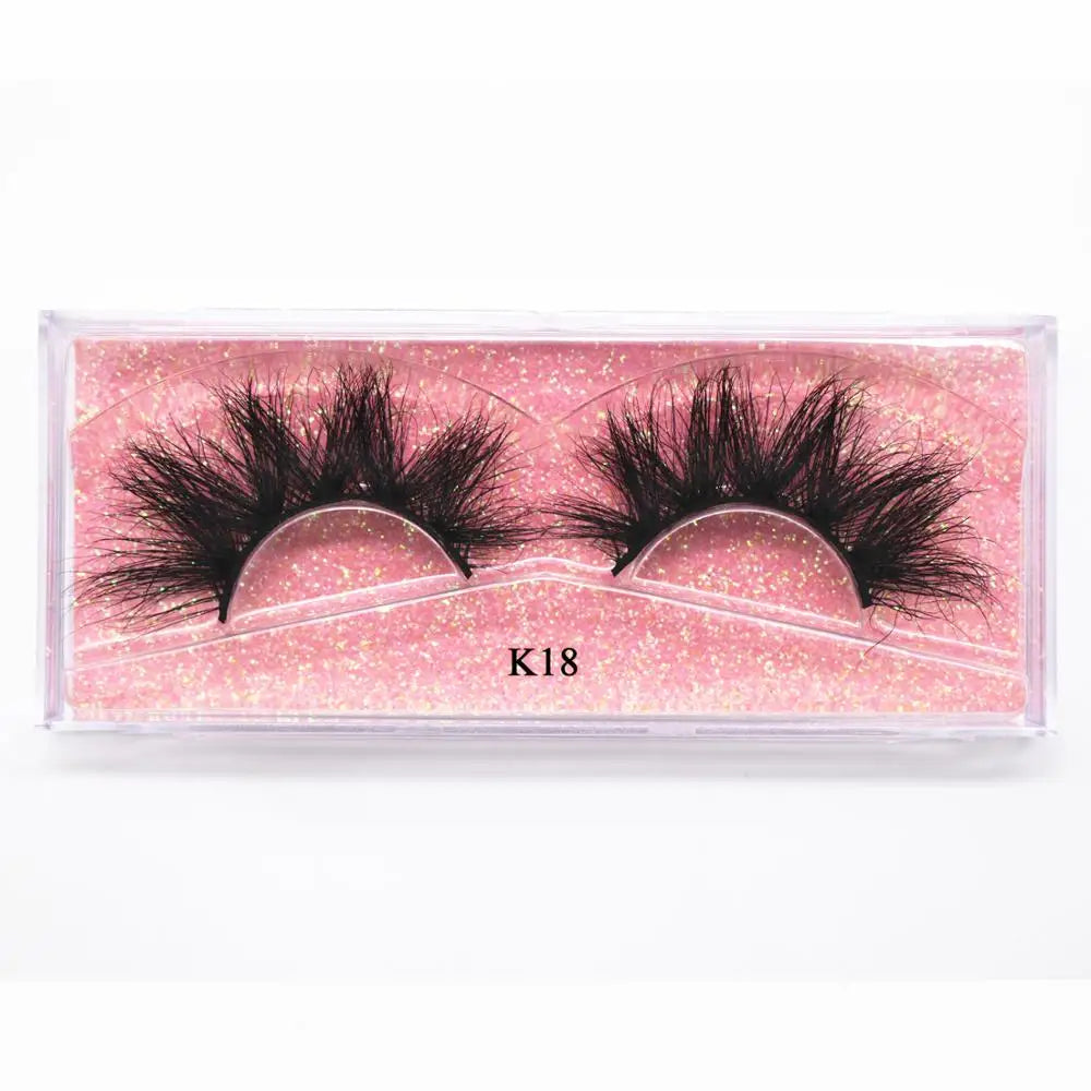 KEKEBAICHA 5D Mink Eyelashes Makeup Eyelashes 3D Mink Lashes Fluffy Soft Wispy Volume Thick Long Mink False Eyelashes K18 Lashes