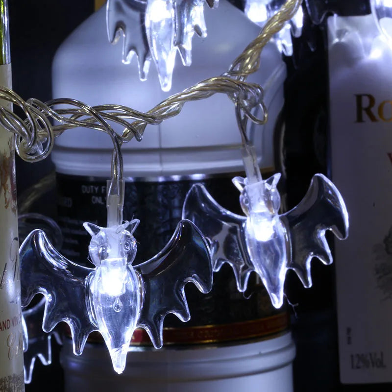 10/20/40 LED Halloween Bat String Lights Battery Operated Bats String Lights for Indoor Outdoor Halloween Party Decoration