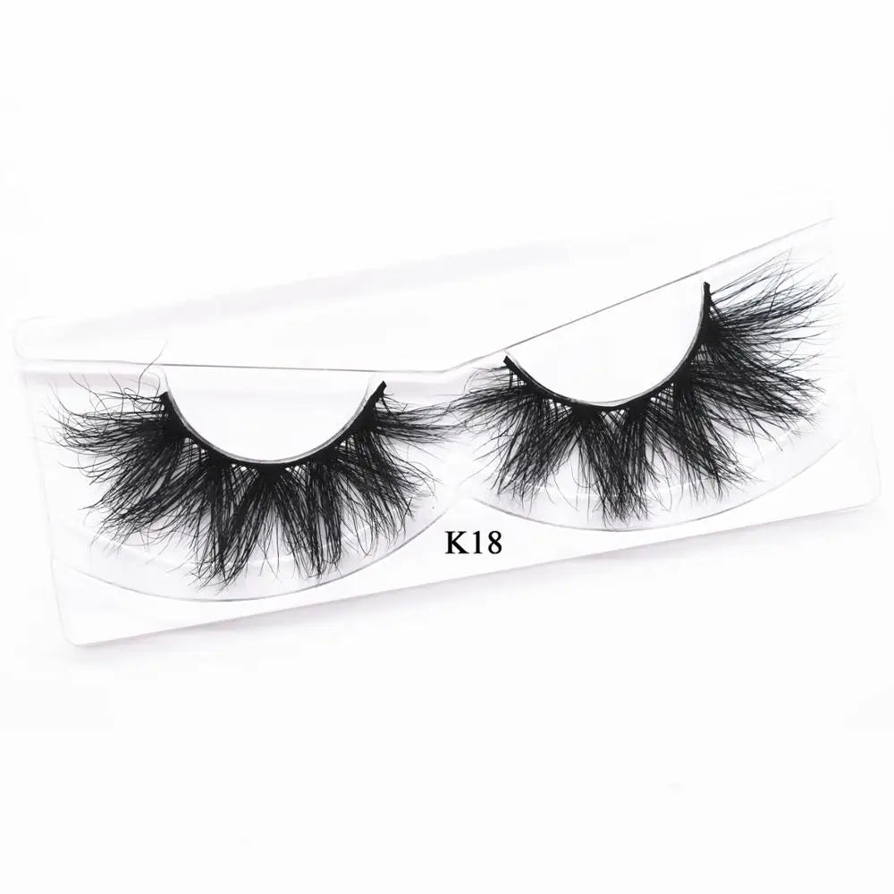 KEKEBAICHA 5D Mink Eyelashes Makeup Eyelashes 3D Mink Lashes Fluffy Soft Wispy Volume Thick Long Mink False Eyelashes K18 Lashes