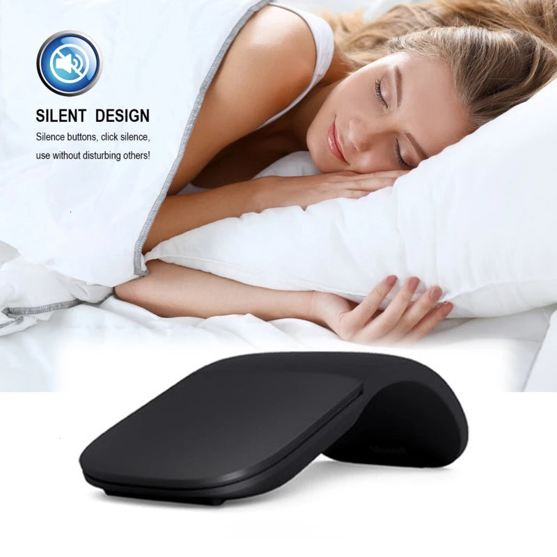 Bluetooth 4.0 Folding Wireless Mouse Arc Touch Roller Computer Silent Mouse Ergonomic Slim Laser Mini Mice For Microsoft Surface