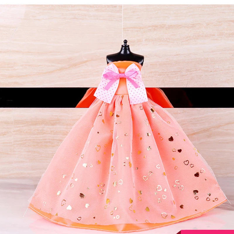 30cm Barbies Doll Clothes Fashion Dress Wedding Princess or Party Dress for 29CM Barbie Doll Best Gift for Girl Half Pack