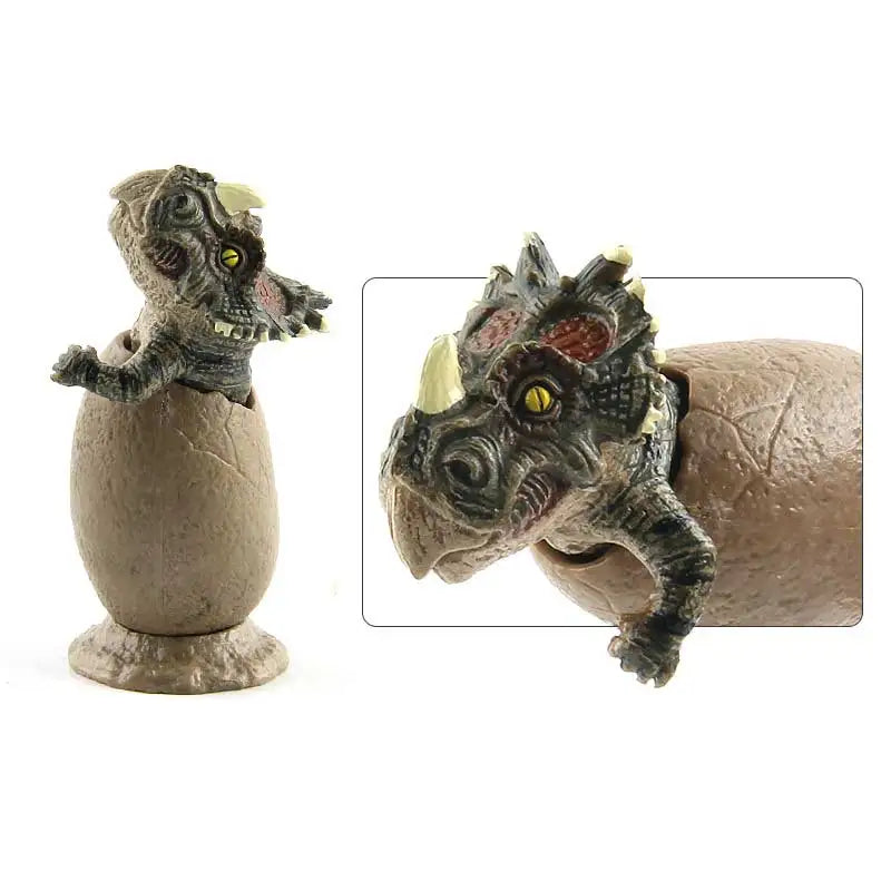 3pcs Mini Simulation Dinosaur Egg Toys Jurassic Tyrannosaurus Dragon Animal Collection Model Toy Premium Action&Toy Figures