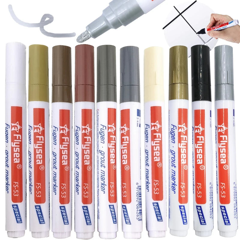 Household Tile Grout Pen Mouldproof Water Resistant Kitchen Instant Ceramic Seam Tile Floor Repair Professional Beauty Marker