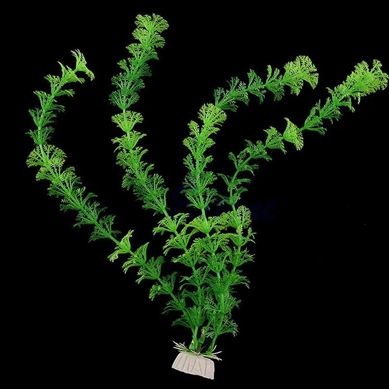 Underwater Artificial Plastic Plants Decoration Aquarium Fish Tank Green Water Grass Ornaments Viewing Decor Pet Supplies