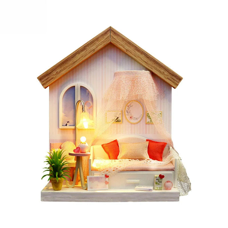 Diy Doll House Warm Photo Frame Series Hand Made Creative Assembly Customized Toys Creative Doll House Valentine's Day Gift