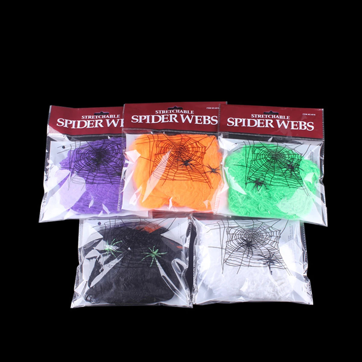 Halloween Scary Party Scene Props White Stretchy Cobweb Spider Web Horror Halloween Decoration For Bar Haunted House