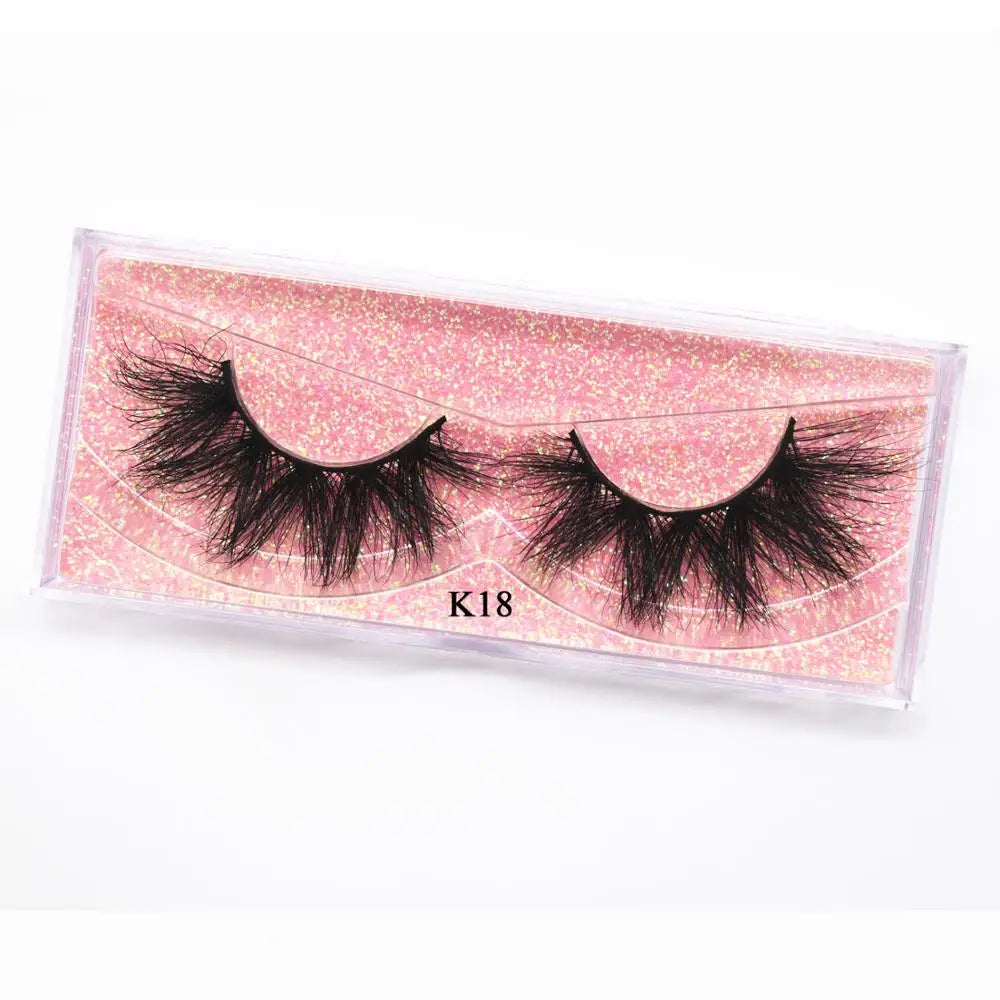 KEKEBAICHA 5D Mink Eyelashes Makeup Eyelashes 3D Mink Lashes Fluffy Soft Wispy Volume Thick Long Mink False Eyelashes K18 Lashes