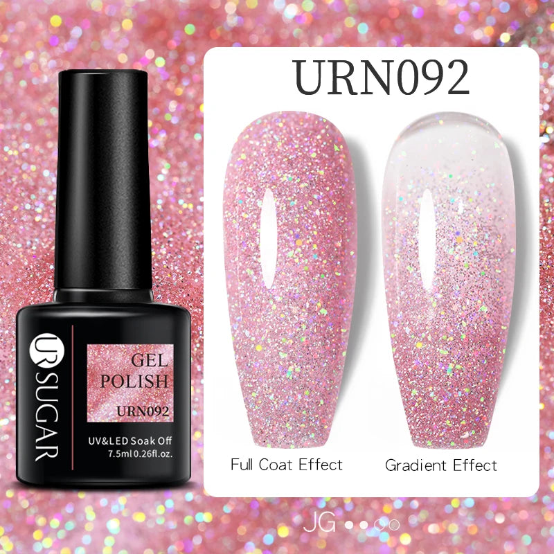 UR SUGAR 15ml Nude Pink Quick Extension Nial Gel Milky Jelly White Nail Gel Polish Semi Permanent Varnish UV LED Extension Gel