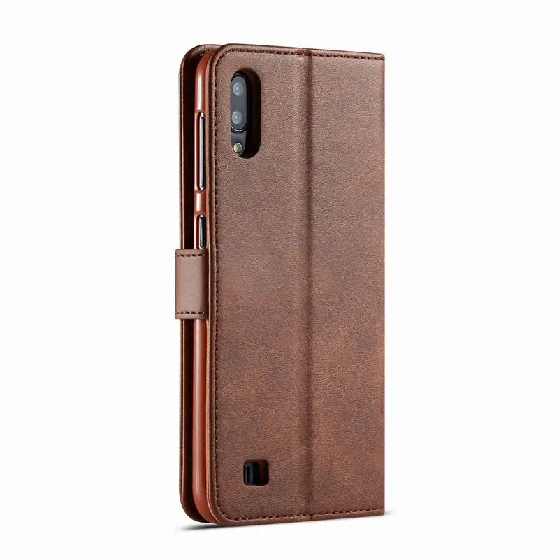 Phone Case For Samsung Galaxy A10 Case Flip Wallet Magnetic Cover For Samsung A10 A40 M10 Case Luxury Vintage Leather Cover