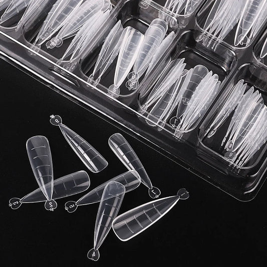 100pcs Nail Form Poly Extension Gel Clear