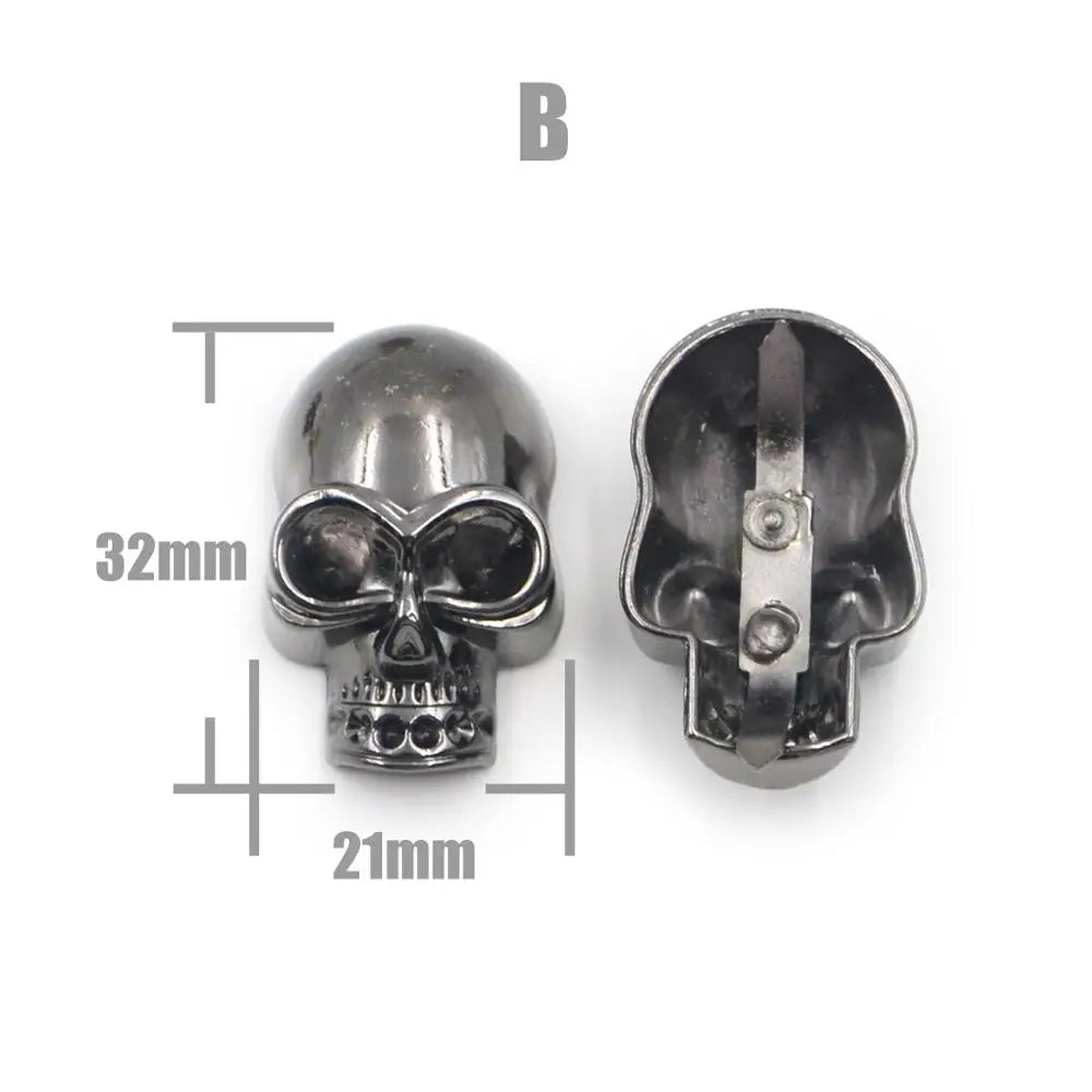 Skull Cross Bone Rivets Spike Studs Spots Nailhead Punk Rock DIY Leather Craft For Clothing Bag Shoe Apparel Parts Accessories