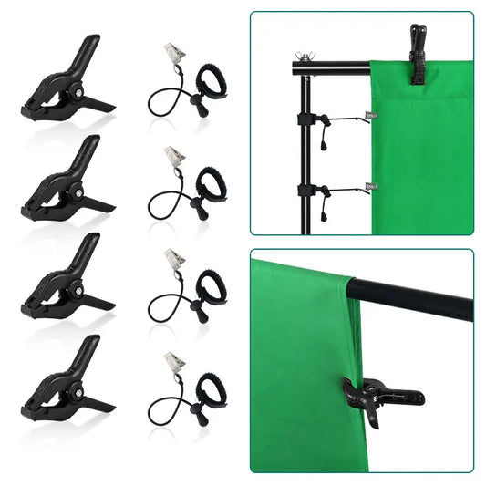 1pcs/lot Plastic Spring Clip For Background Stand Green Screen Cloth/pvc Fixed Clip Backdrop Photo Studio Photography Tool