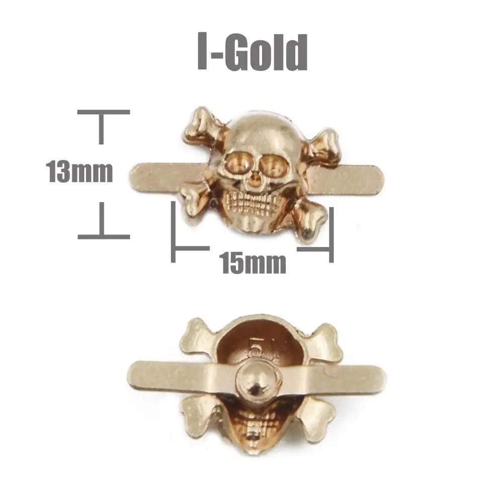 Skull Cross Bone Rivets Spike Studs Spots Nailhead Punk Rock DIY Leather Craft For Clothing Bag Shoe Apparel Parts Accessories