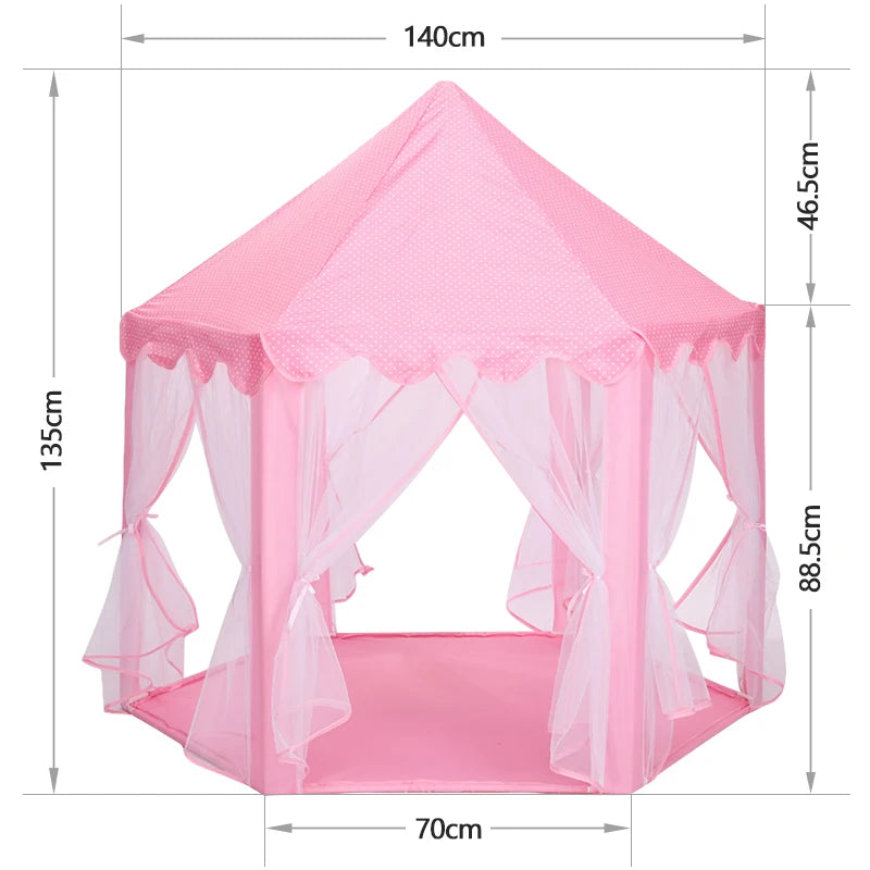 Anti-Mosquito Baby kid toy Tent Portable Folding Prince Princess Tent Kid Gift Child Castle Play House Wigwam Beach Zipper tent