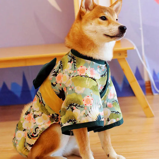 Clothes For Dog Cats Pet Summer Japanese Dog Clothes Kimono French Bulldog Corgi Chihuahua Shiba Inu Puppy Suit For Dogs