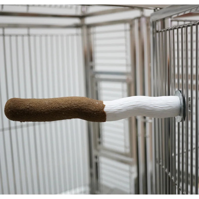 CAITEC Bird Perched Stick Nail Grooming for Parrots Bird Stand Fits any Type of Cages Suitable for Small to Large Birds