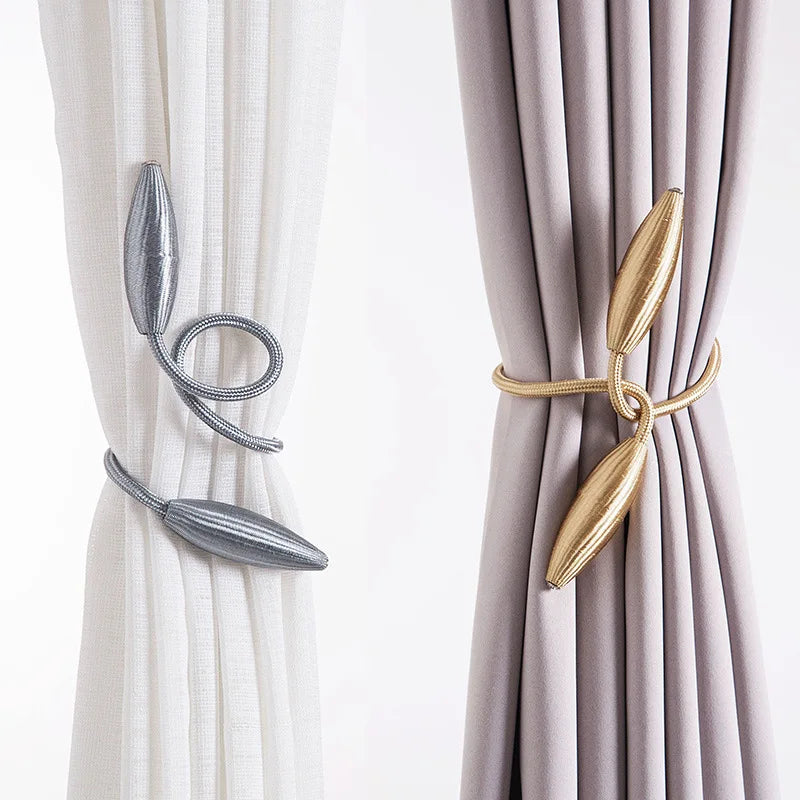 Arbitrary shape strong Curtain Tiebacks Plush Alloy Hanging Belts Ropes Curtain Holdback Curtain Rods Accessoires