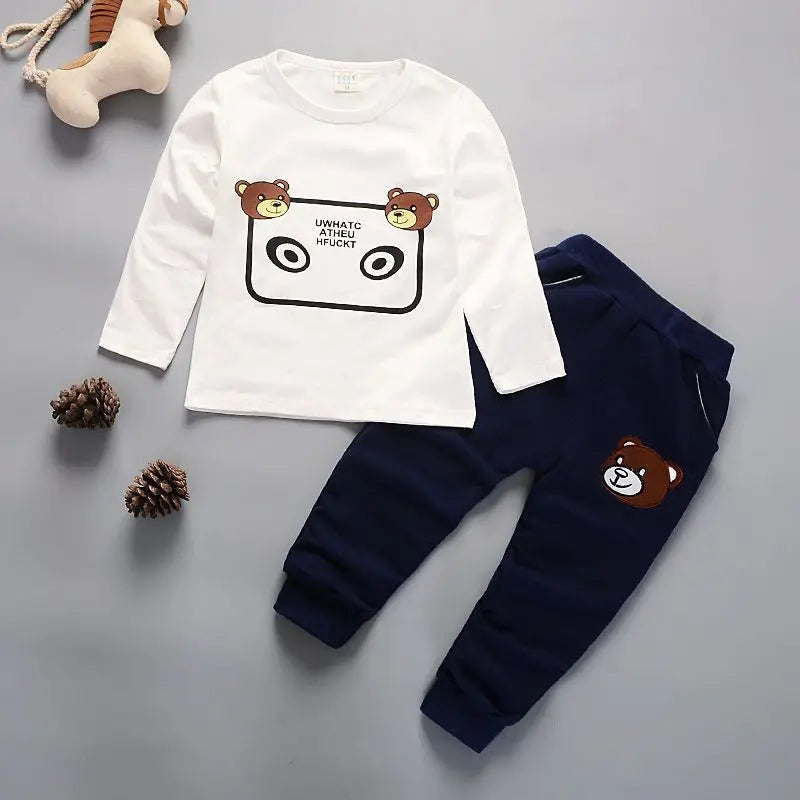 Newborn Kids Clothes Baby Boy Fashion Clothing Set 3PCS Tracksuit Autumn Spring Costume Toddler Children Outfits 1 2 3 4 Years