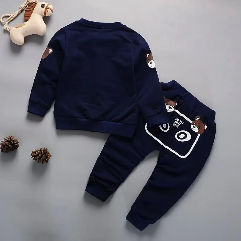 Newborn Kids Clothes Baby Boy Fashion Clothing Set 3PCS Tracksuit Autumn Spring Costume Toddler Children Outfits 1 2 3 4 Years