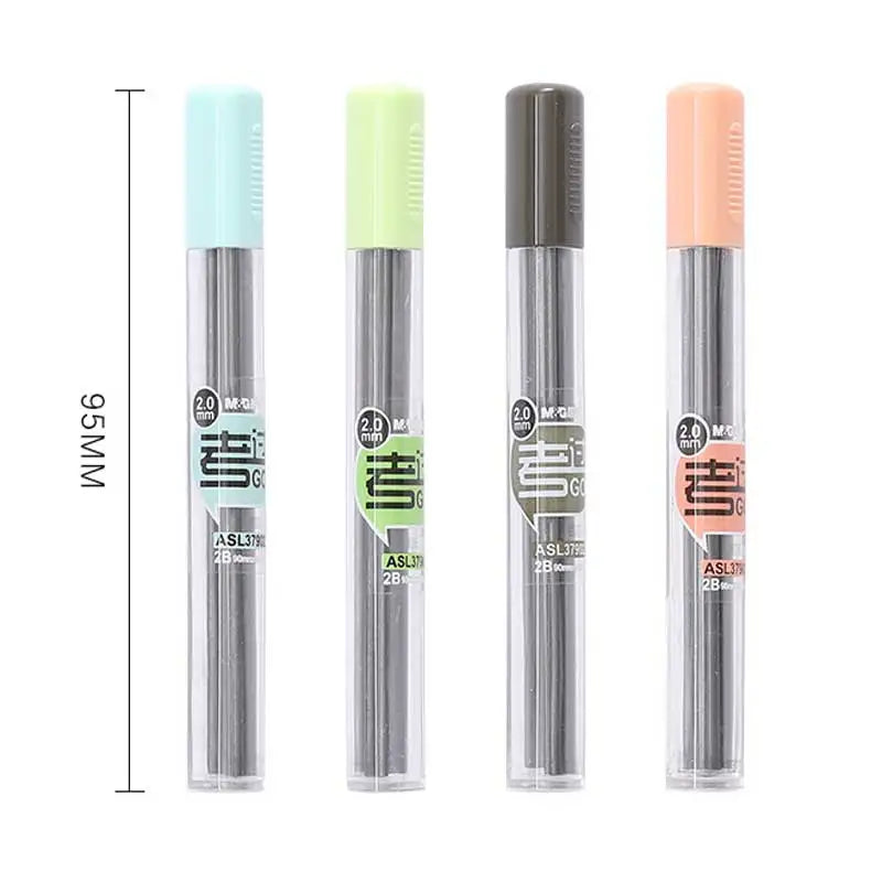 Creative Candy Color Mechanical Pencil 2.0mm Pencil Refill Rod for School Office Writing Supplies Student Exam Spare Stationery