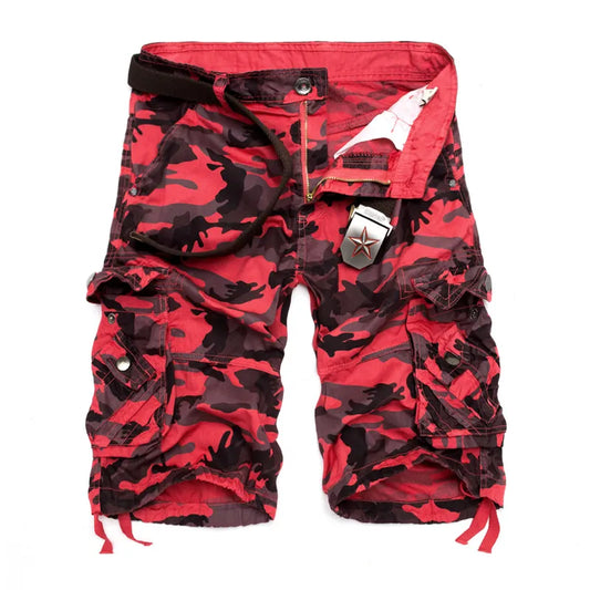 US Size 2024 New Camouflage Loose Cargo Shorts Men Cool Summer Military Camo Short Pants Homme Cargo Shorts