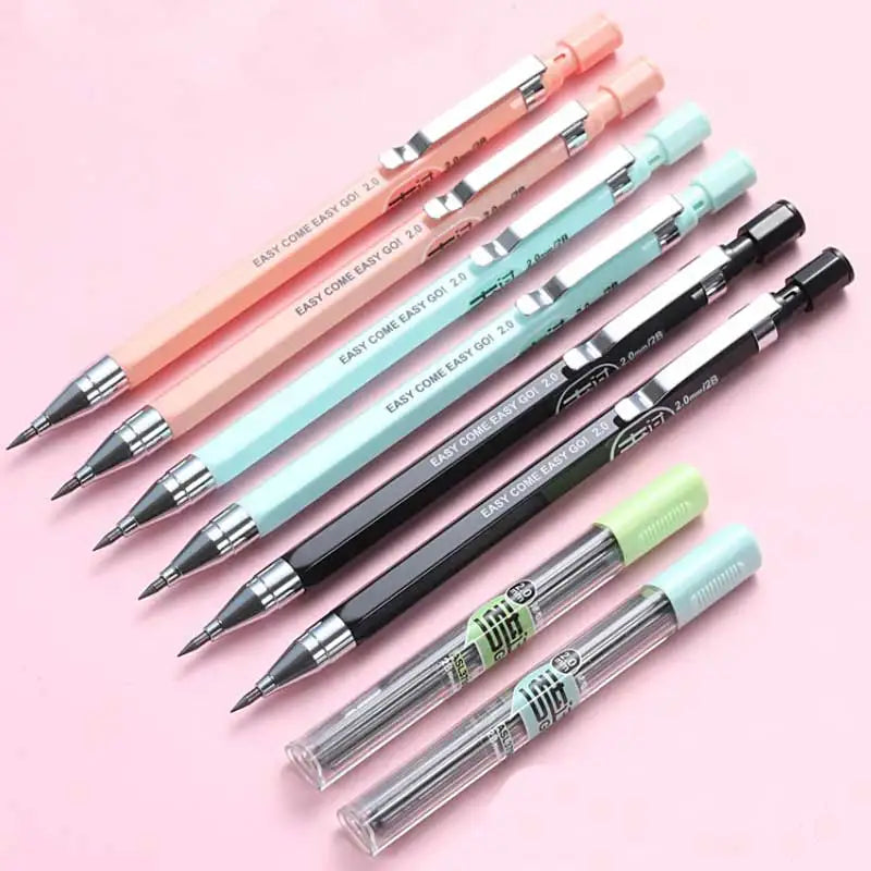 Creative Candy Color Mechanical Pencil 2.0mm Pencil Refill Rod for School Office Writing Supplies Student Exam Spare Stationery