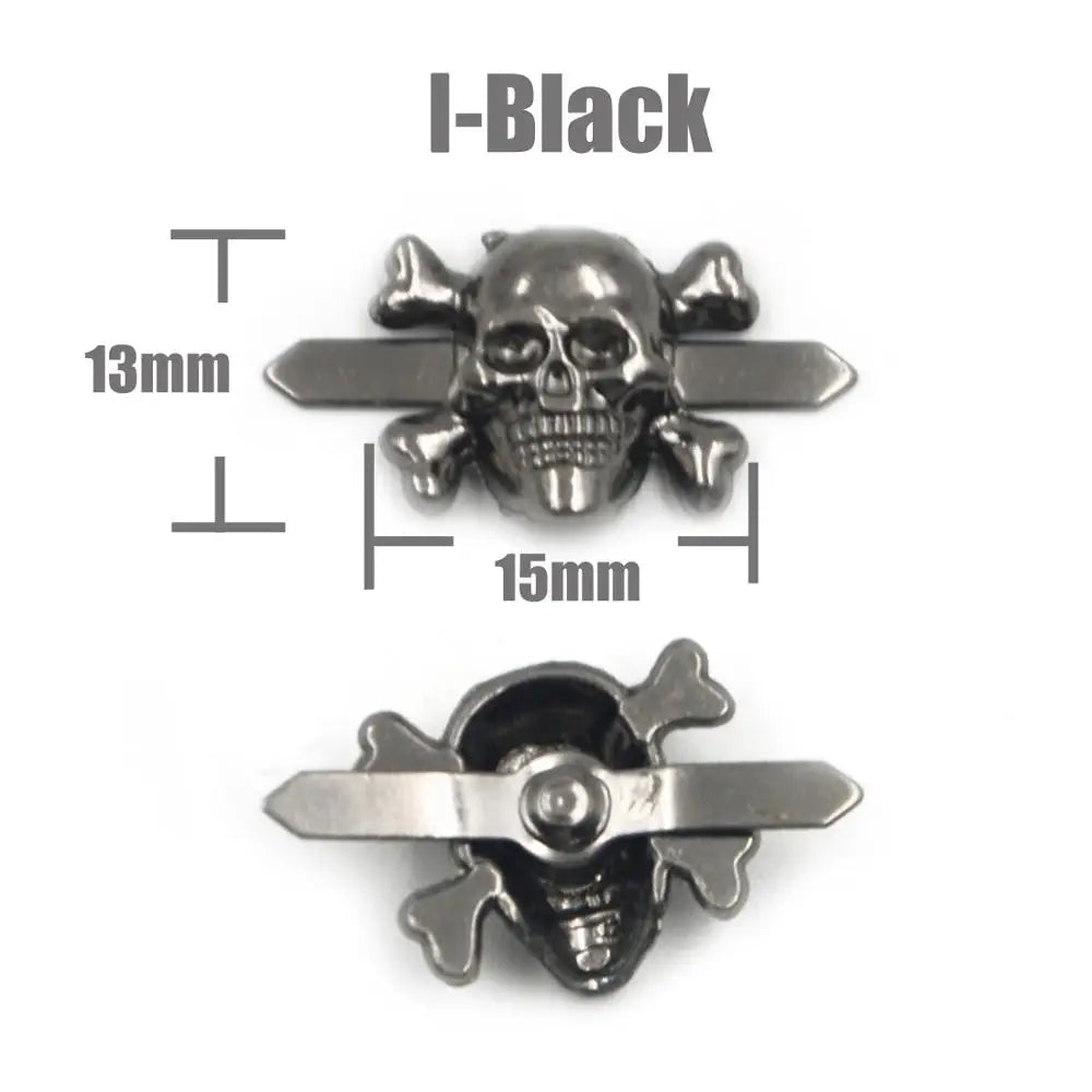 Skull Cross Bone Rivets Spike Studs Spots Nailhead Punk Rock DIY Leather Craft For Clothing Bag Shoe Apparel Parts Accessories