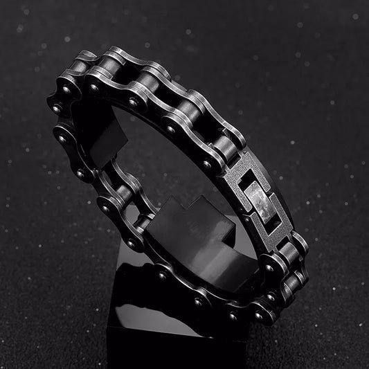 Stainless Steel Vintage Bicycle Chain Men Wide Bracelet Motorcycle Accessories Mens Jewelry Hand Chain Bangles Friends Bracelets