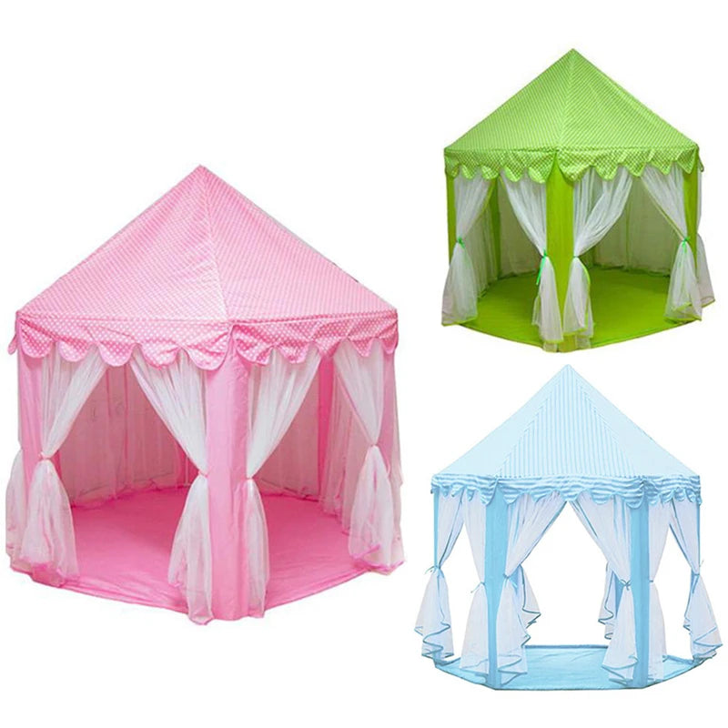 Portable Kids Toy Tipi Tent Ball Pool Princess Girl Castle Play House Children Small House Folding Playtent Baby Beach Tent