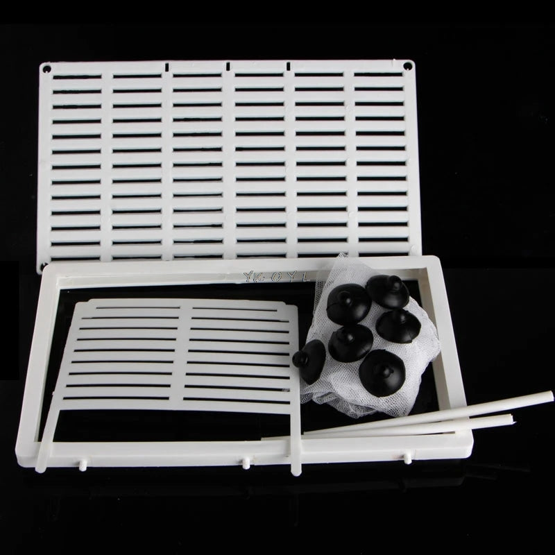 Aquarium Fish Tank Double Breed Incubator Breeder Rearing Trap Box Hatchery S/L