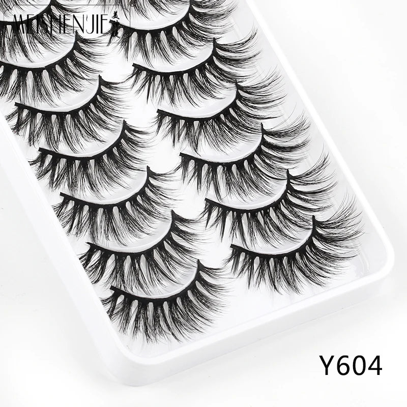 MEISHENJIE 3/5/10 Pair 3D Mink Lashes Natural Eyelash Dramatic False Eyelashes Faux Cils Makeup Fake Eyelash Extension maquiagem