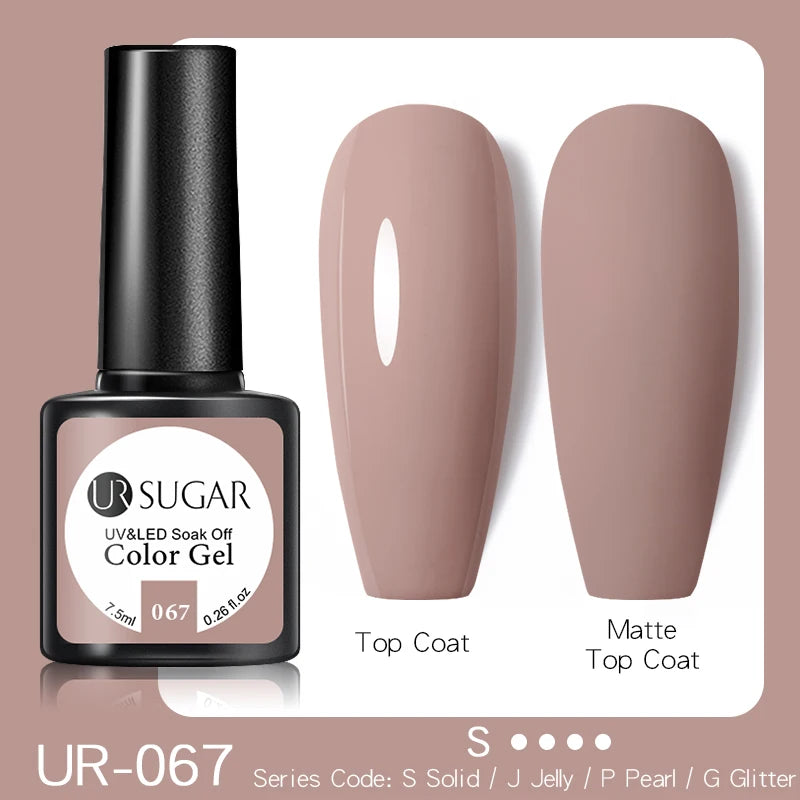 UR SUGAR 15ml Nude Pink Quick Extension Nial Gel Milky Jelly White Nail Gel Polish Semi Permanent Varnish UV LED Extension Gel