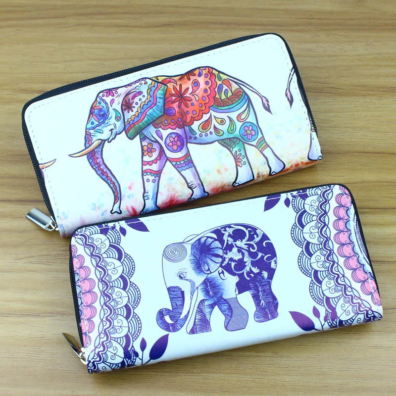 Lady Purses Good Quality Women Wallets Long Money Bags Female Zipper Coin Purse Pocket Card ID Holder Clutch Elephant Bag Wallet