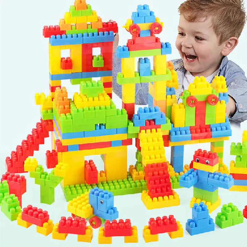 newest 100/230 PCS Building Blocks Kit Learning Educational Construction Building Toy Set Kids Engineering Science Blocks Kit