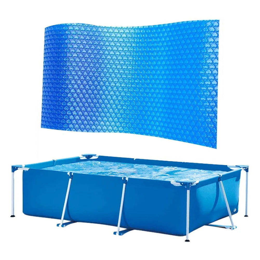 3x2m Rectangle Swimming Pool Cover Waterproof Dust-proof Wear-resistant Tarpaulin Protection Mat For Outdoor Villa Garden