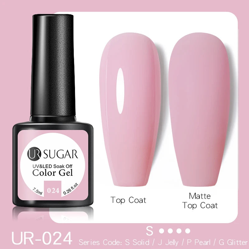 UR SUGAR 15ml Nude Pink Quick Extension Nial Gel Milky Jelly White Nail Gel Polish Semi Permanent Varnish UV LED Extension Gel