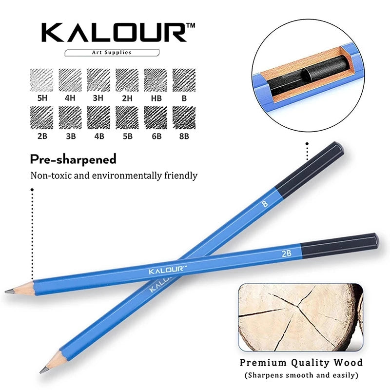 wholesale Fountain Pens 60 Sketching Pencil Set Graphite Pencils Art Tools Charcoal Sketch Kit School Supplies Painting Kit